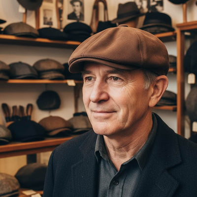 Suede Newsboy Cap | ATHENS