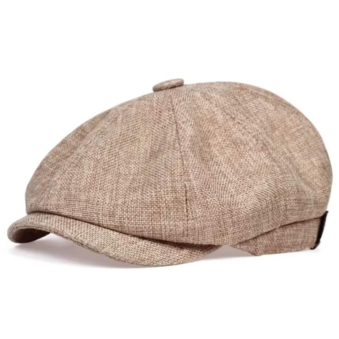 Textured Cotton Newsboy Cap | VANCOUVER