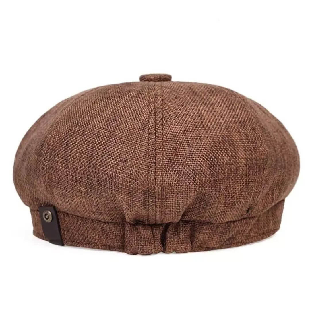 Textured Cotton Newsboy Cap | VANCOUVER