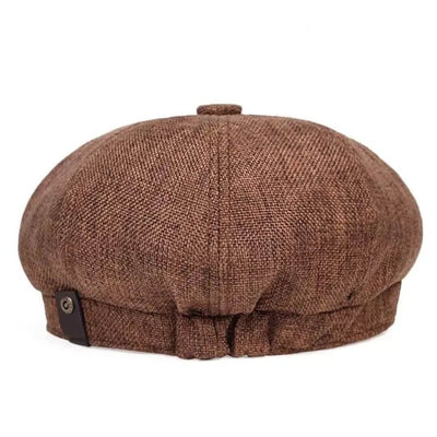 Textured Cotton Newsboy Cap | VANCOUVER