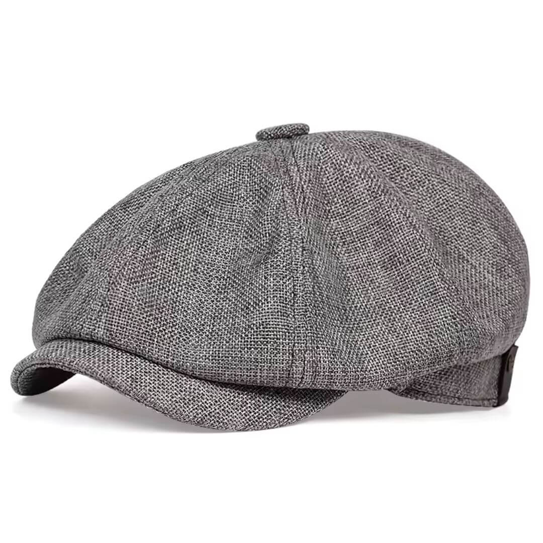 Textured Cotton Newsboy Cap | VANCOUVER