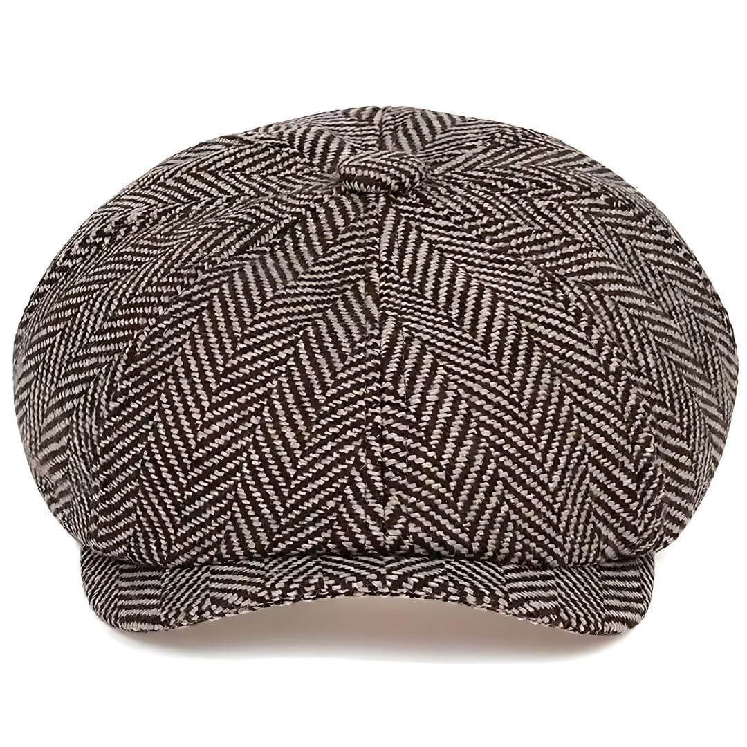 Herringbone Wool Blend Cap | REGINA