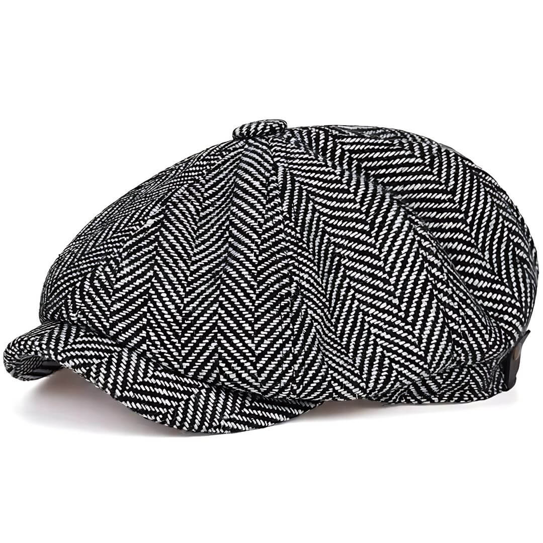 Herringbone Wool Blend Cap | REGINA