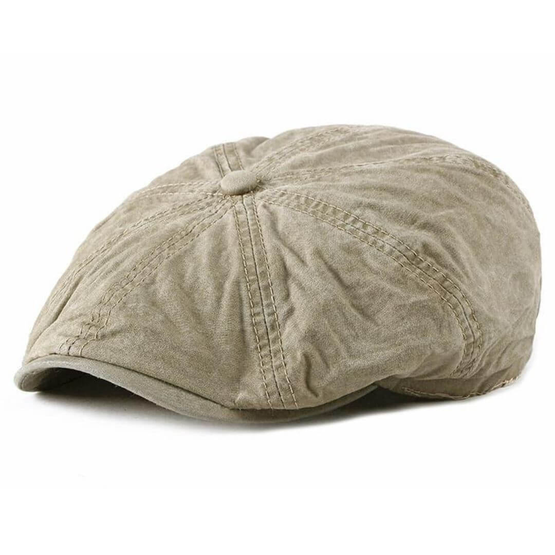 Washed Cotton Newsboy Cap | HAMILTON