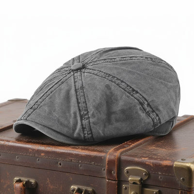 Washed Cotton Newsboy Cap | HAMILTON
