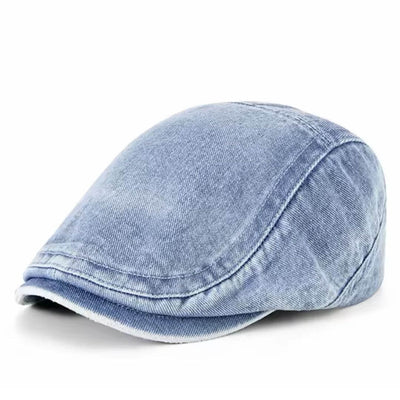 Washed Denim Flat Cap | LEXINGTON