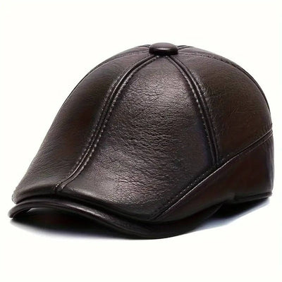Leather Flat Cap | KALMAR