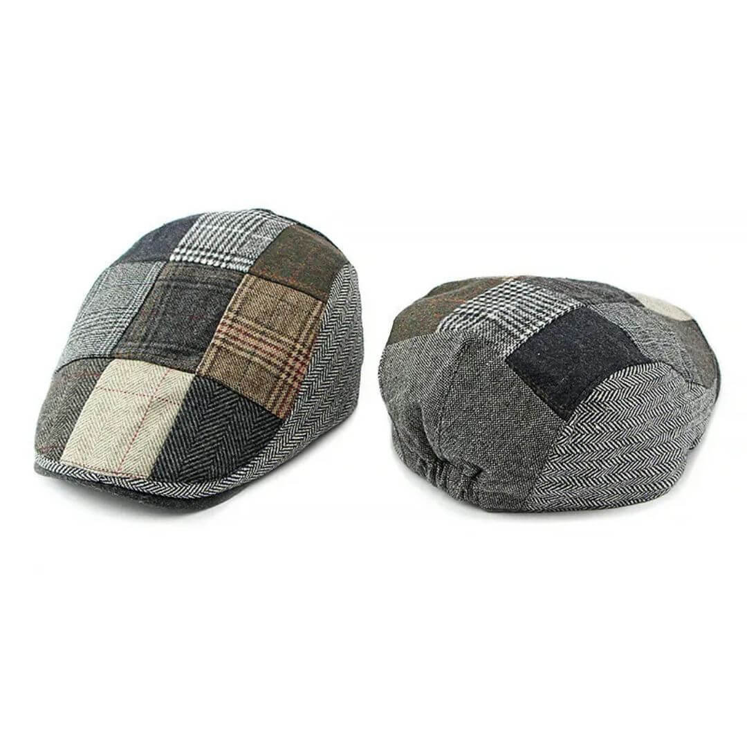 Patchwork Tweed Flat Cap | BRIDGER