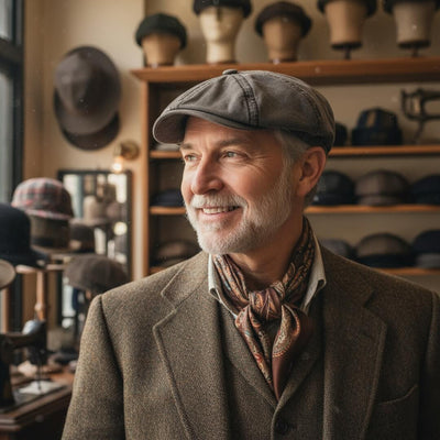 Washed Cotton Newsboy Cap | HAMILTON