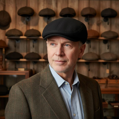 Wool Blend Flat Cap | HUDSON