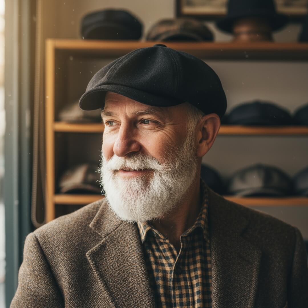 Woven Tweed Newsboy Cap | EDMONTON